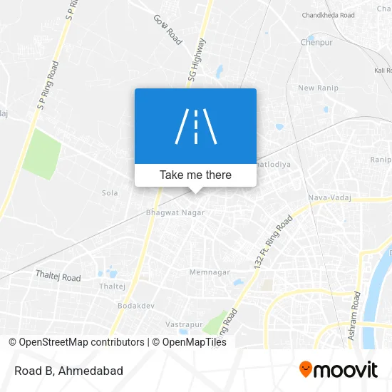 Road B map