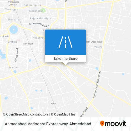 Ahmadabad Vadodara Expressway map