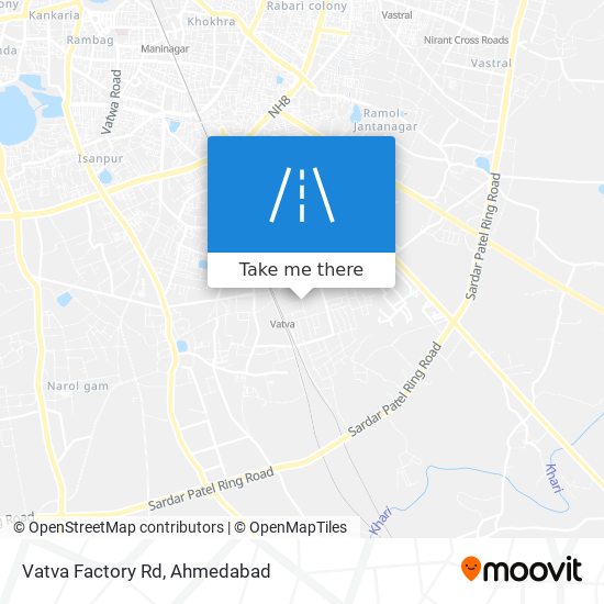 Vatva Factory Rd map