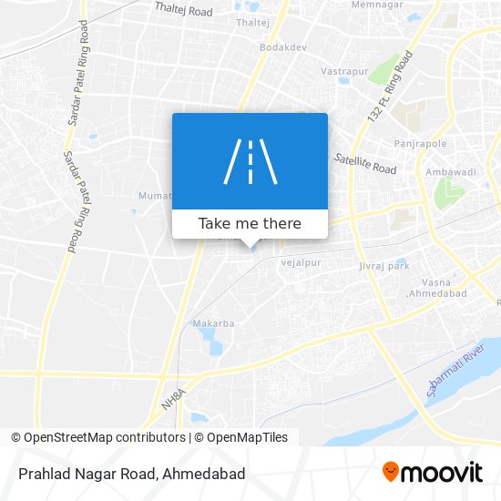 Prahlad Nagar Road map