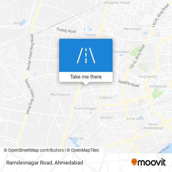 Ramdevnagar Road map