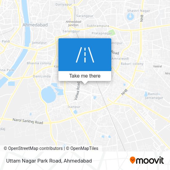 Uttam Nagar Park Road map