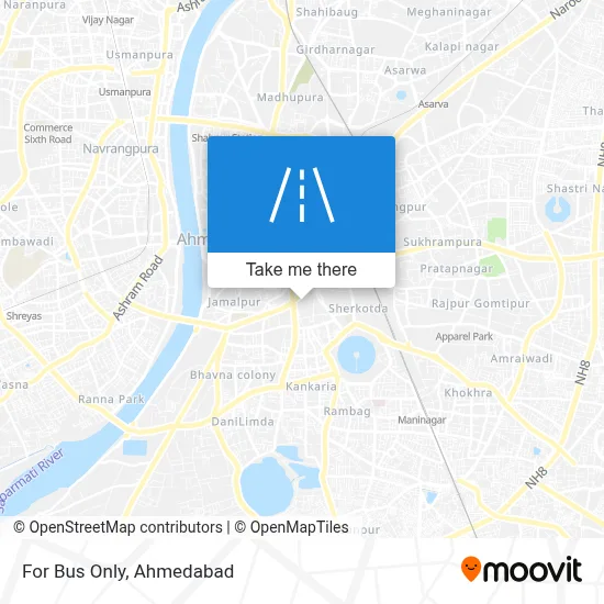 For Bus Only map