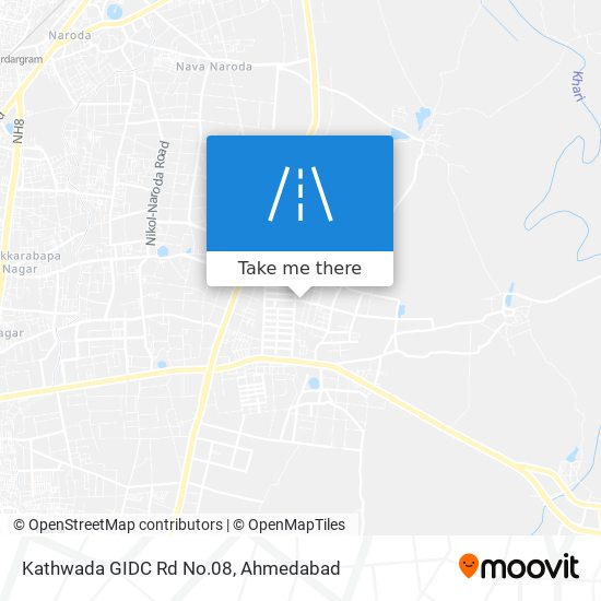 Kathwada GIDC Rd No.08 map