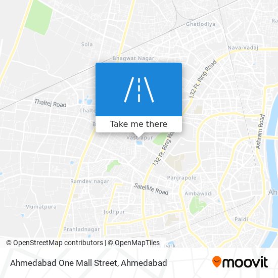 Ahmedabad One Mall Street map