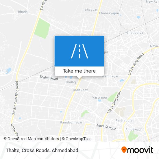 Thaltej Cross Roads map