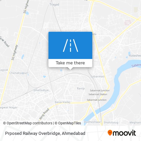 Prposed Railway Overbridge map