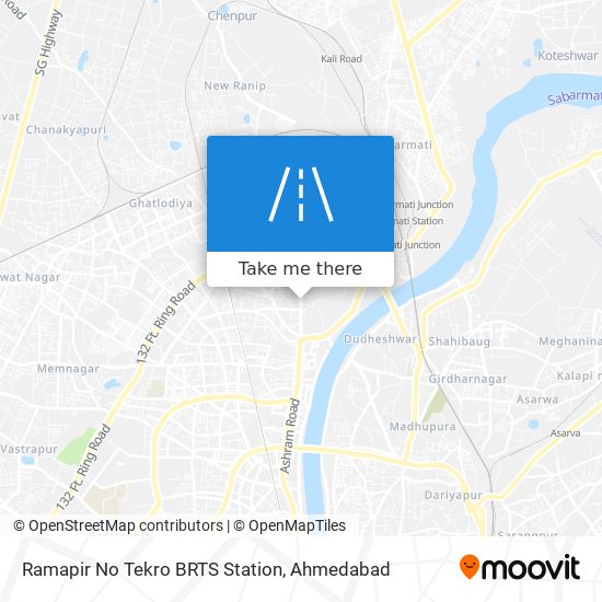 Ramapir No Tekro BRTS Station map