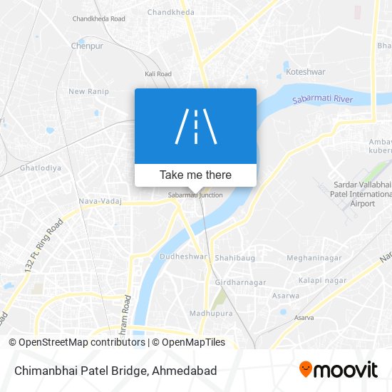 Chimanbhai Patel Bridge map