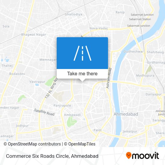 Commerce Six Roads Circle map
