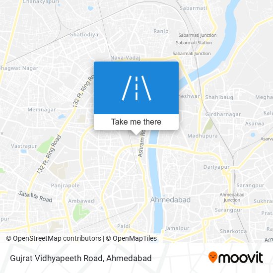 Gujrat Vidhyapeeth Road map