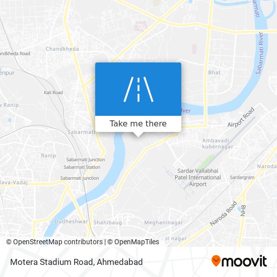 Motera Stadium Road map