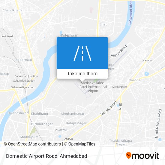 Domestic Airport Road map