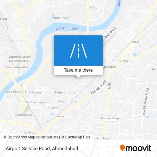 Airport Service Road map