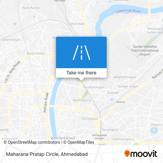 Maharana Pratap Circle map