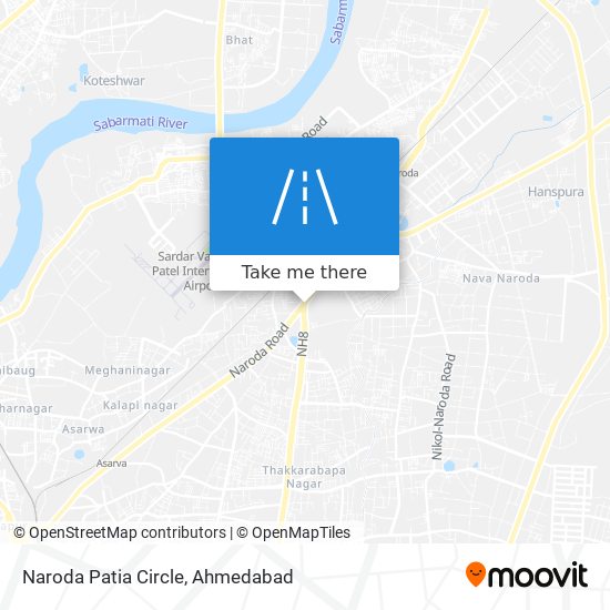 Naroda Patia Circle map