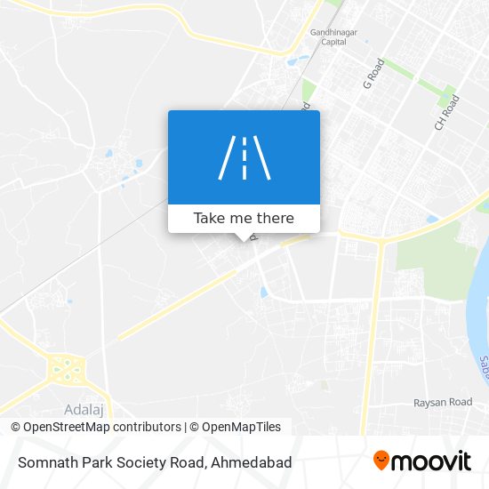 Somnath Park Society Road map