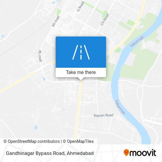 Gandhinagar Bypass Road map