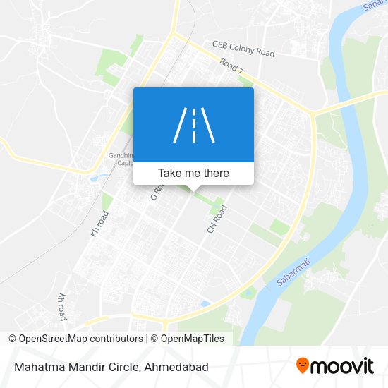 Mahatma Mandir Circle map