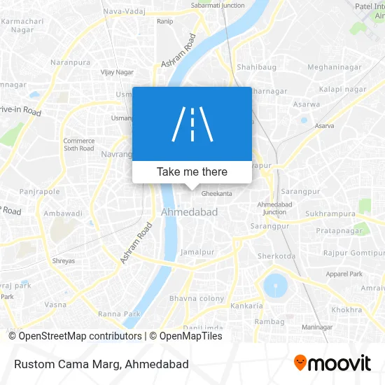 Rustom Cama Marg map