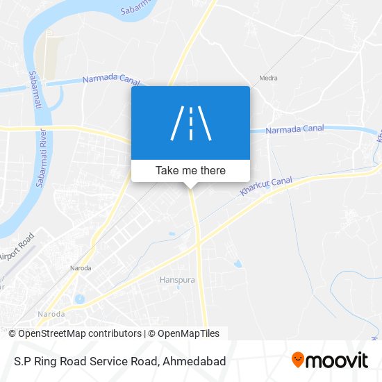 S.P Ring Road Service Road map