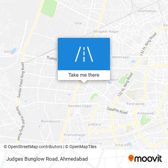 Judges Bunglow Road map