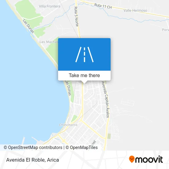 Avenida El Roble map
