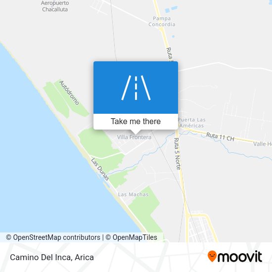 Mapa de Camino Del Inca