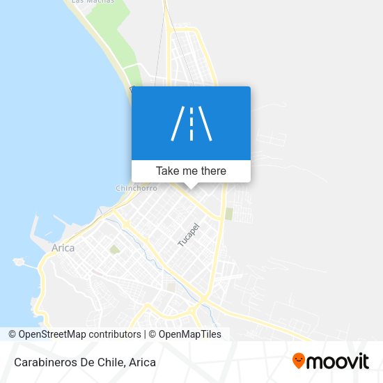 Mapa de Carabineros De Chile