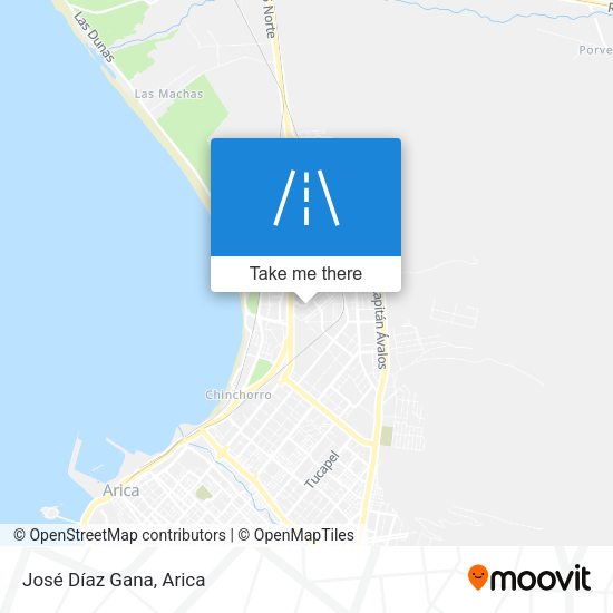 José Díaz Gana map