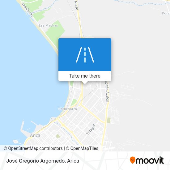 José Gregorio Argomedo map