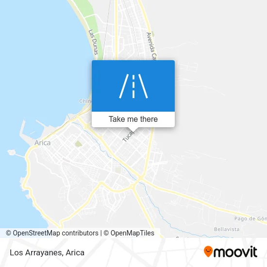Los Arrayanes map