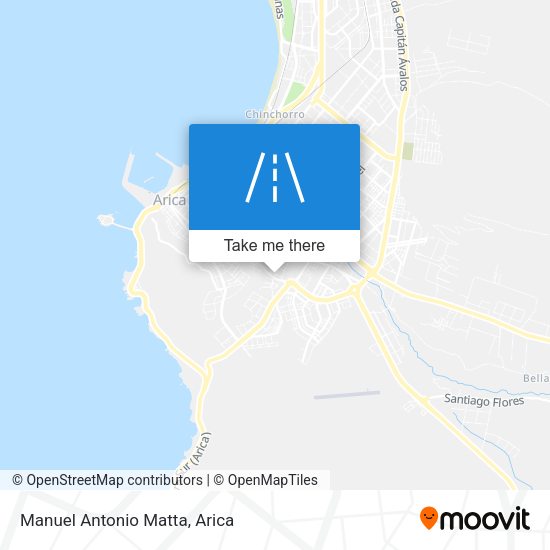 Mapa de Manuel Antonio Matta