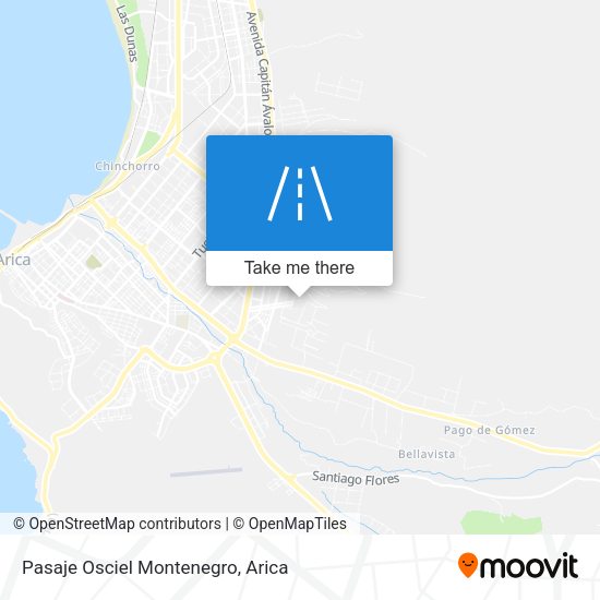 Pasaje Osciel Montenegro map