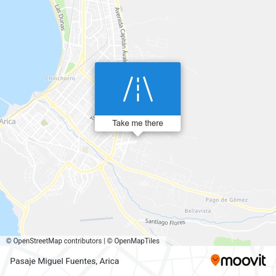 Mapa de Pasaje Miguel Fuentes