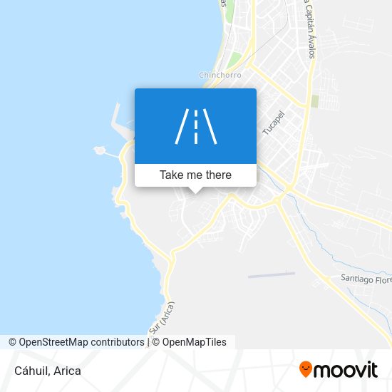 Mapa de Cáhuil