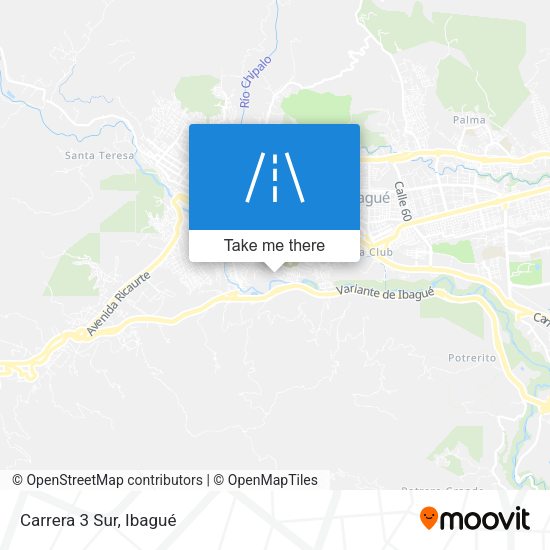 Mapa de Carrera 3 Sur