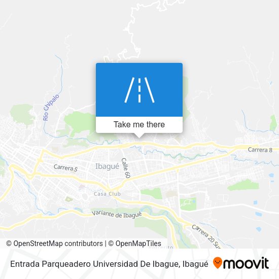 Entrada Parqueadero Universidad De Ibague map