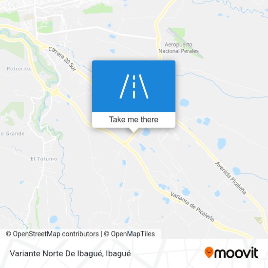 Variante Norte De Ibagué map