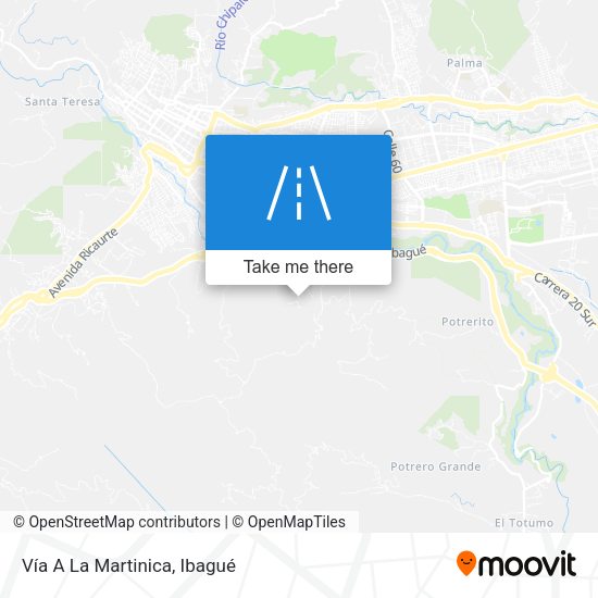 Vía A La Martinica map