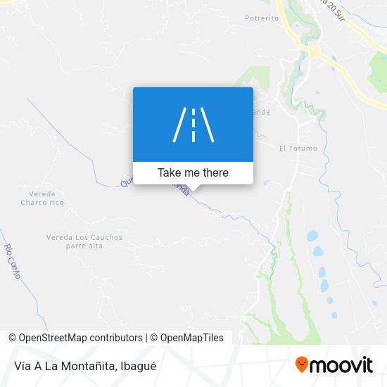 Mapa de Vía A La Montañita