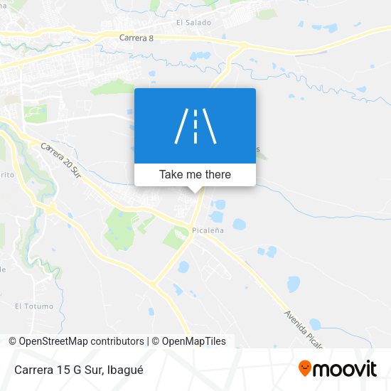 Mapa de Carrera 15 G Sur