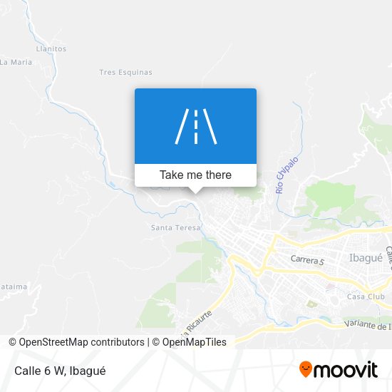 Mapa de Calle 6 W
