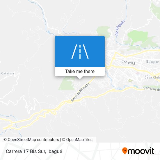 Carrera 17 Bis Sur map