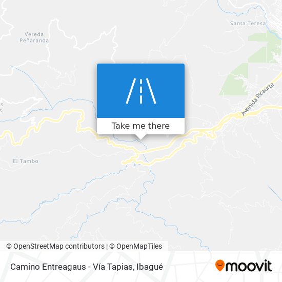 Camino Entreagaus - Vía Tapias map
