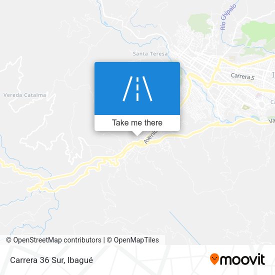 Mapa de Carrera 36 Sur