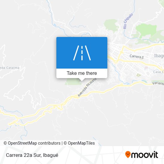 Mapa de Carrera 22a Sur