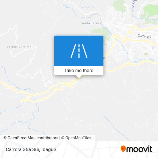 Mapa de Carrera 36a Sur