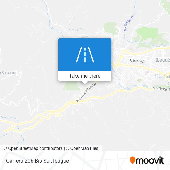 Mapa de Carrera 20b Bis Sur