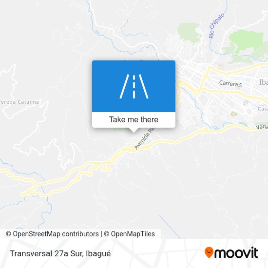 Transversal 27a Sur map